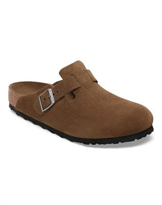 Boston Suede Leather Sandal - Dark Tea Tonal